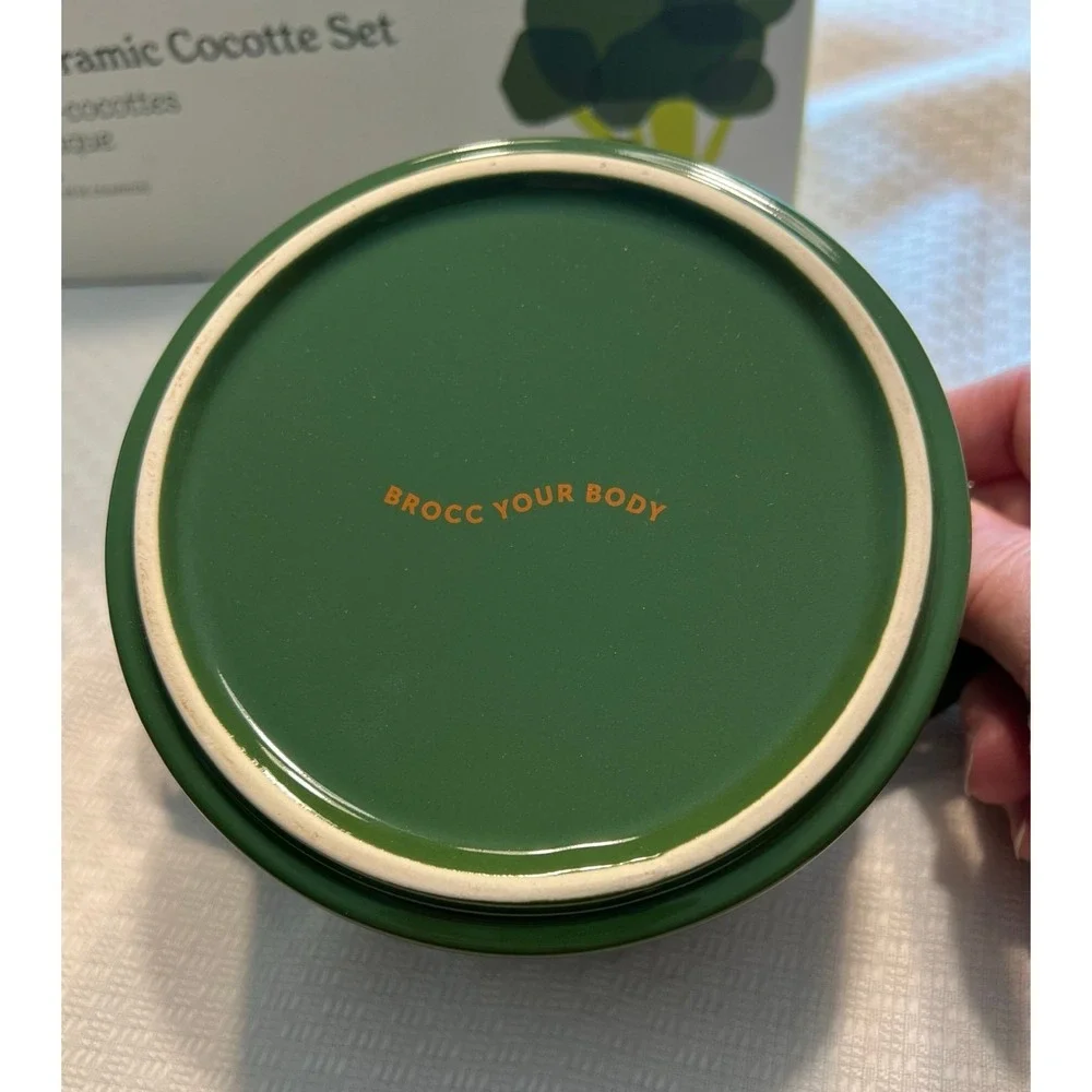 Brocc Your Body Mini Round Ceramic Cocotte Set